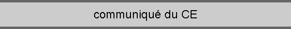 communiqué du CE