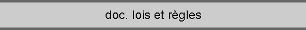 doc. lois et r�gles